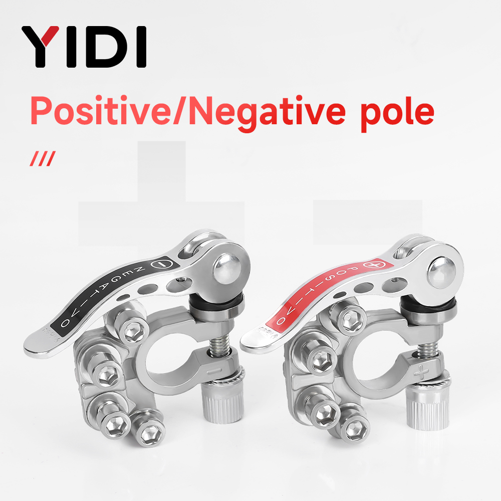 Battery Terminal Clamps Quick Release Brass - قطعتان من موصلات بطارية السيارة، طرف