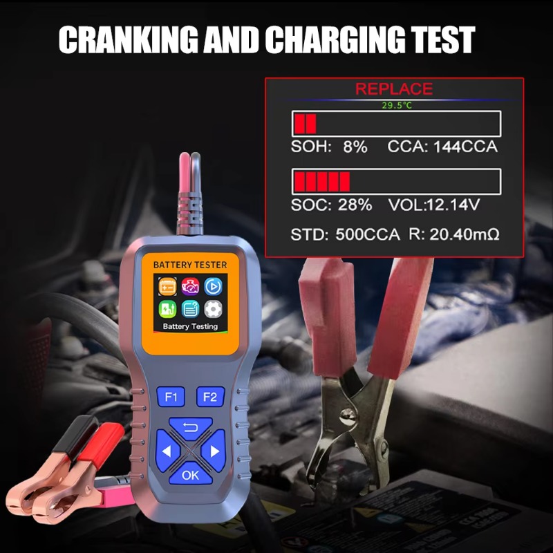 Alternator Tester Digital Diagnostic Tool - جهاز اختبار بطارية السيارة K1S، مقياس