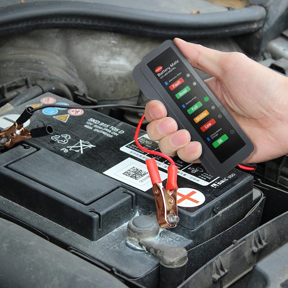 Alternator Tester Digital Diagnostic Tool - جهاز اختبار بطارية السيارة الصغير 12