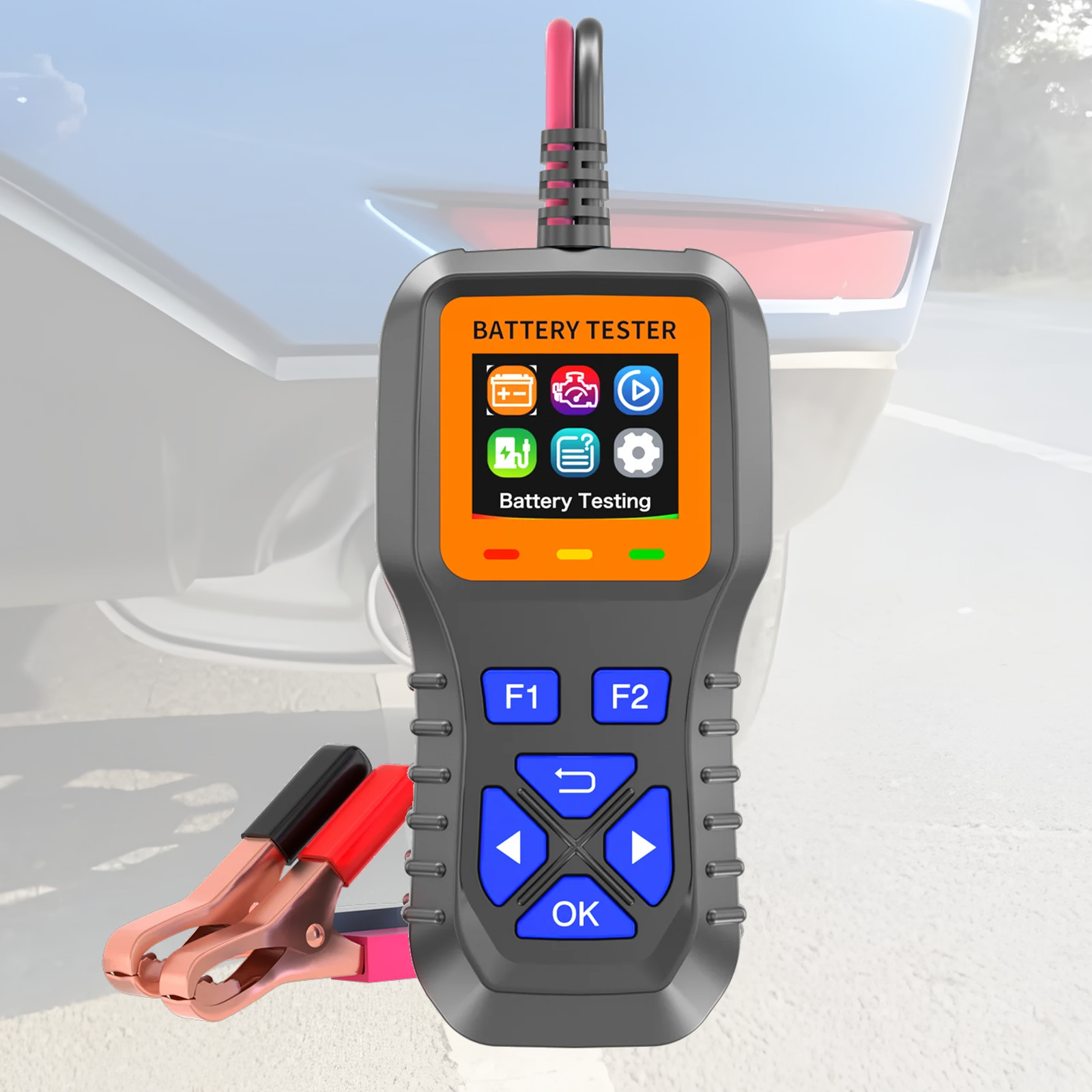 Alternator Tester Digital Diagnostic Tool - جهاز اختبار بطارية السيارة 12 فولت،