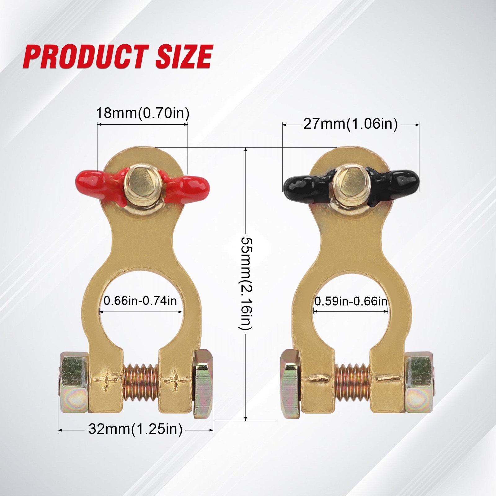 Battery Terminal Clamps Quick Release Brass - سيارة شاحنة قارب قافلة CNSPEED محطات