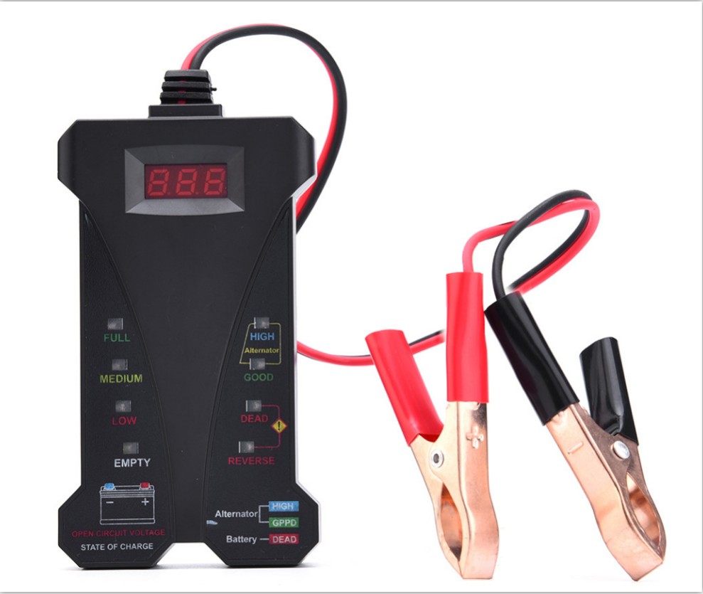 Alternator Tester Digital Diagnostic Tool - Hot البيع 12 فولت الذكية شاشة
