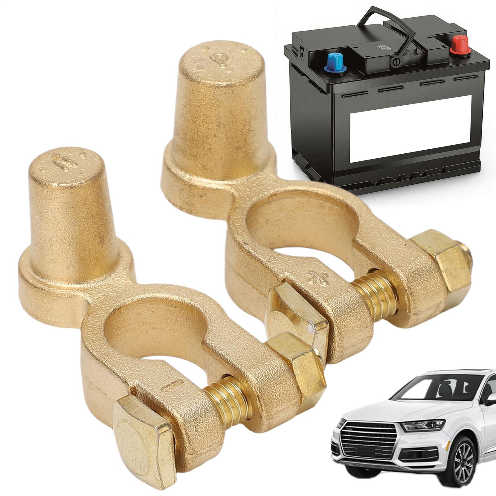 Battery Terminal Clamps Quick Release Brass - زوج من مشابك طرفية للبطارية، إيجابية
