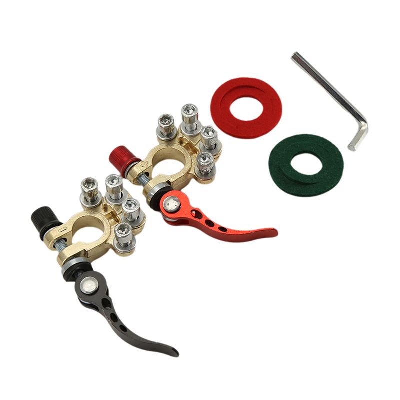 Battery Terminal Clamps Quick Release Brass - مشابك طرفية لبطارية السيارة N26R-12V 24V،