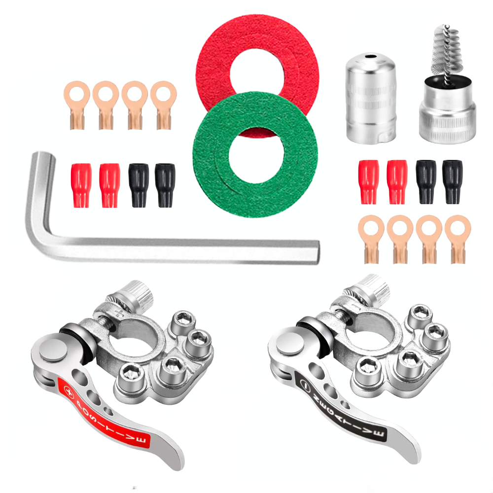 Battery Terminal Clamps Quick Release Brass - بطارية السيارة الطرفية الإفراج السريع ،