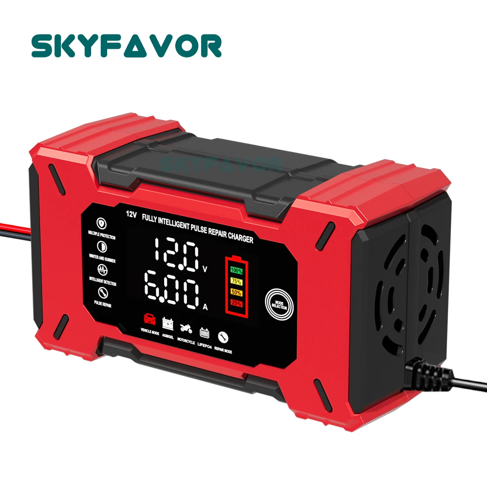 Lifepo4 Battery Charger Smart Automatic - شاحن بطارية ذكي أوتوماتيكي 12 فولت
