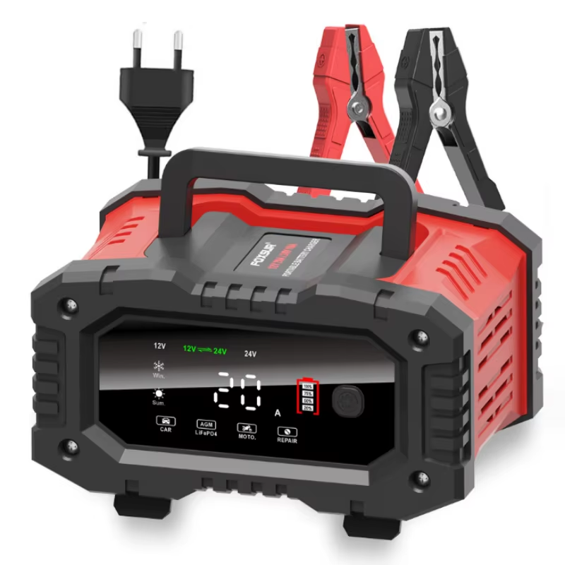 Lifepo4 Battery Charger Smart Automatic - شاحن بطارية ذكي للسيارات والدراجات النارية