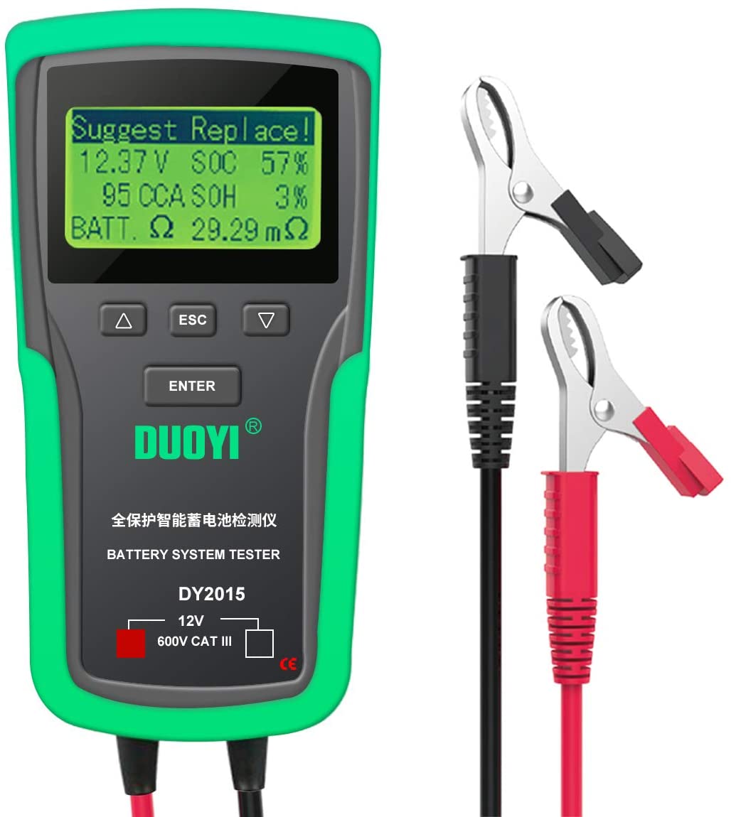 Car Battery Load Tester Digital Cranking - DUOYI DY2015 12 فولت نظام بطارية