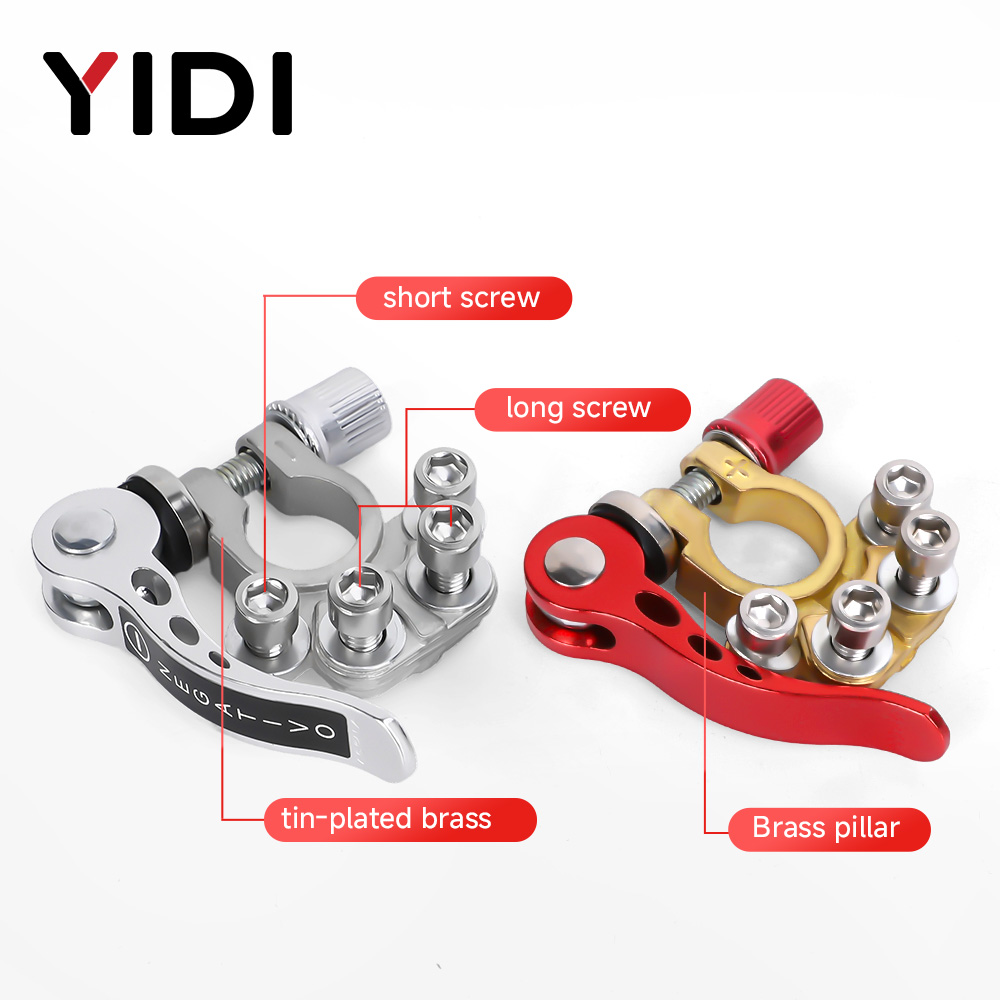 قطعتان من موصلات بطارية السيار - مراجعة Battery Terminal Clamps Quick Release Brass وسعره