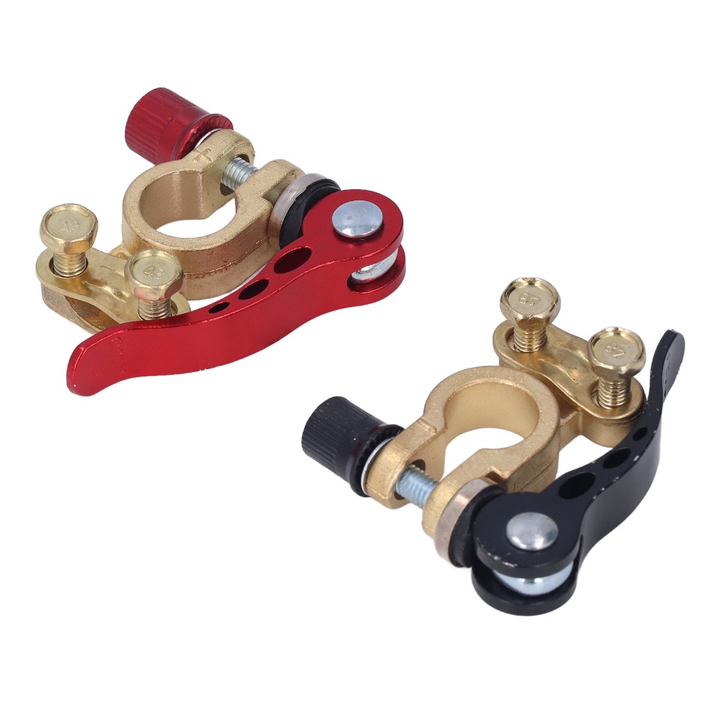قطعتان من موصلات طرف البطارية  - مراجعة Battery Terminal Clamps Quick Release Brass وسعره