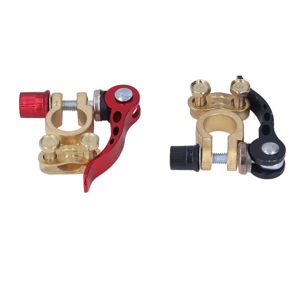 قطعتان من موصلات طرف البطارية  - مراجعة Battery Terminal Clamps Quick Release Brass وسعره