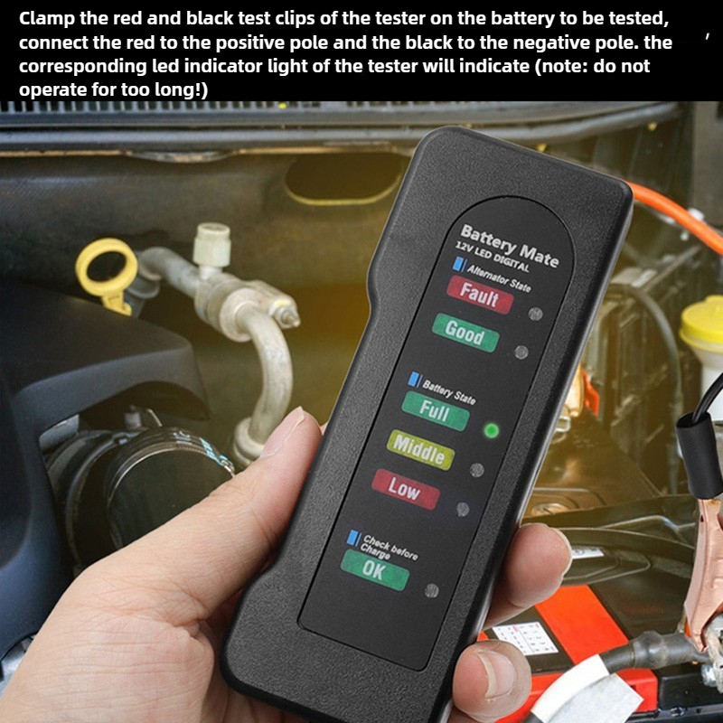 المحمولة بطارية السيارة بدء تس - مراجعة Alternator Tester Digital Diagnostic Tool وسعره