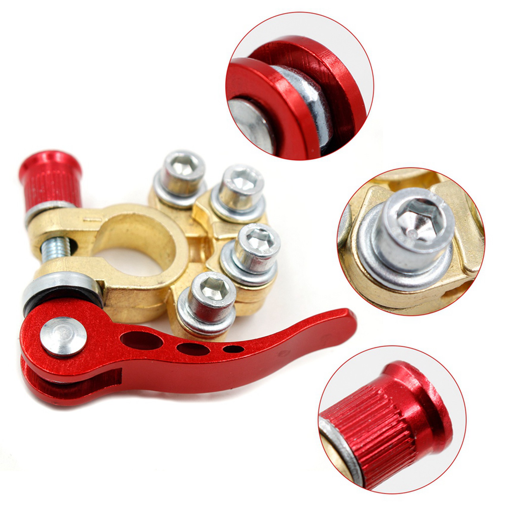 مشابك بطارية سيارة سريعة الفك  - مراجعة Battery Terminal Clamps Quick Release Brass وسعره