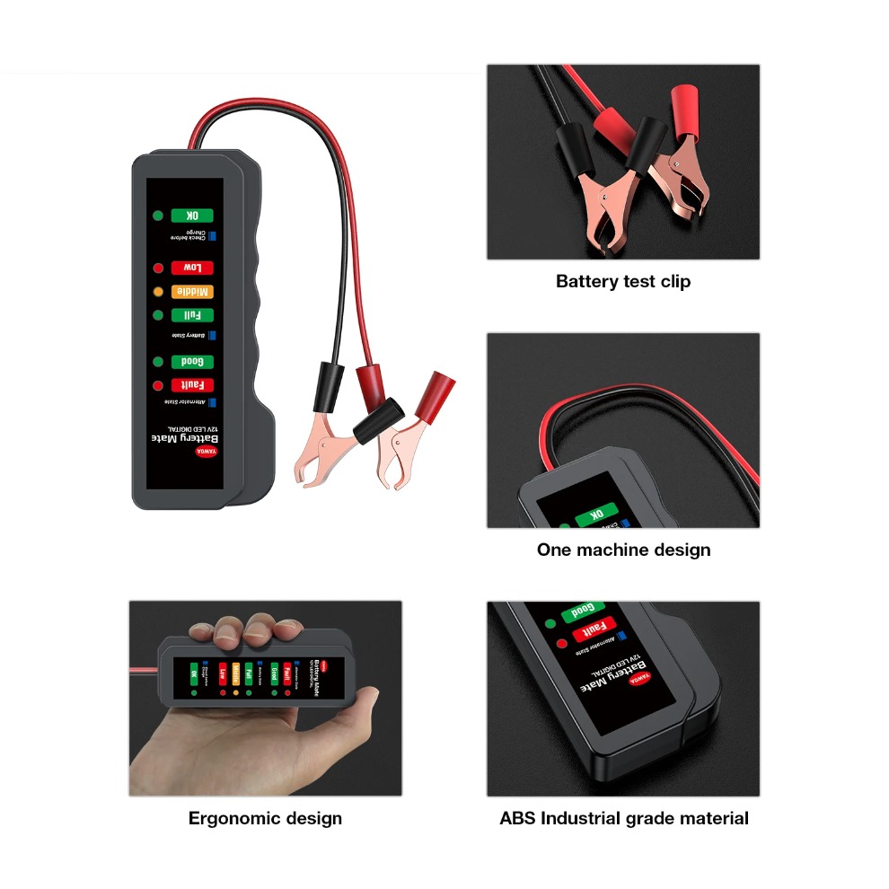 جهاز اختبار بطارية السيارة الص - مراجعة Alternator Tester Digital Diagnostic Tool وسعره