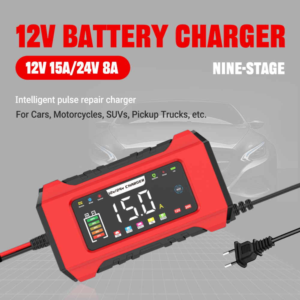 شاحن بطارية ذكي Pro 12 فولت مع - مراجعة Lifepo4 Battery Charger Smart Automatic وسعره