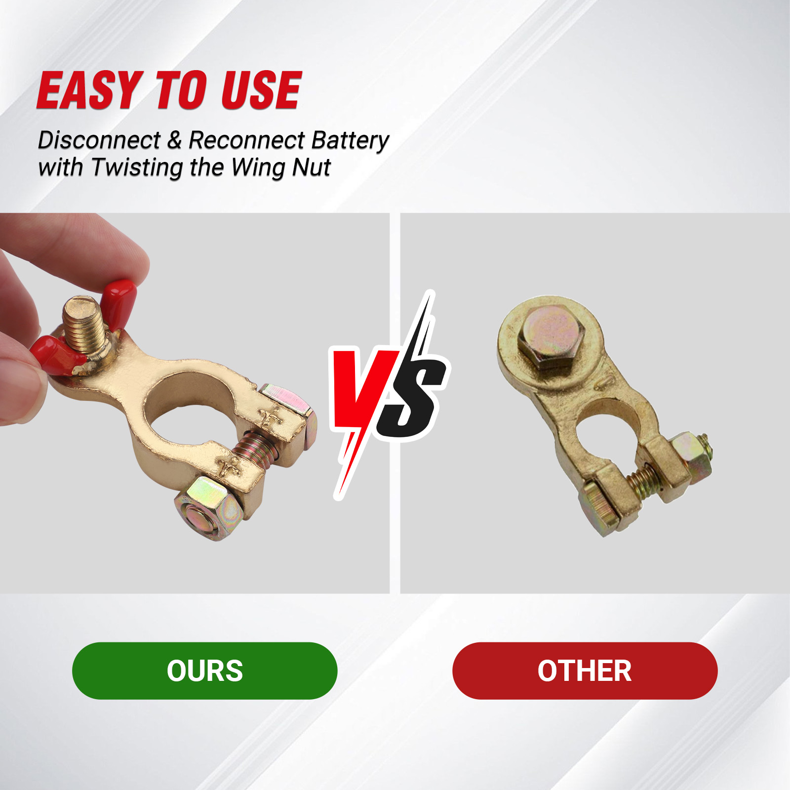 سيارة شاحنة قارب قافلة CNSPEED - مراجعة Battery Terminal Clamps Quick Release Brass وسعره
