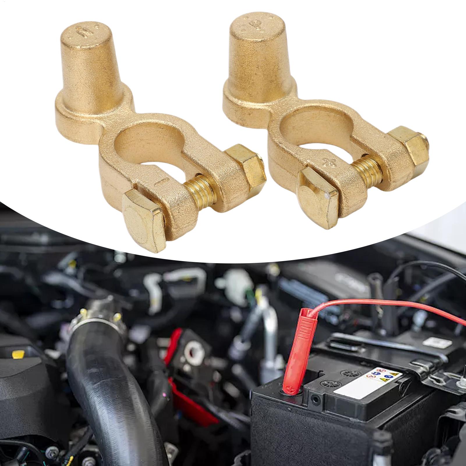 زوج من مشابك طرفية للبطارية، إ - مراجعة Battery Terminal Clamps Quick Release Brass وسعره