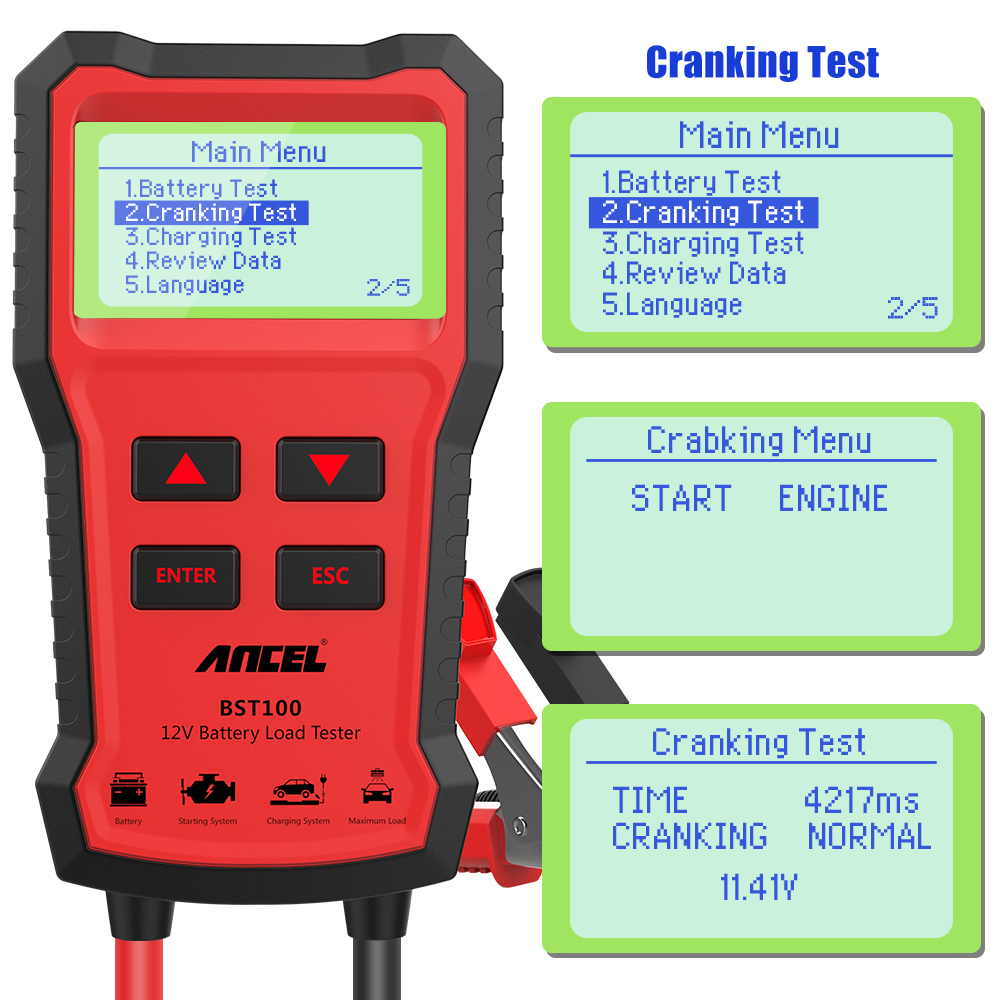 جهاز اختبار بطارية السيارة HOT - مراجعة Car Battery Load Tester Digital Cranking وسعره