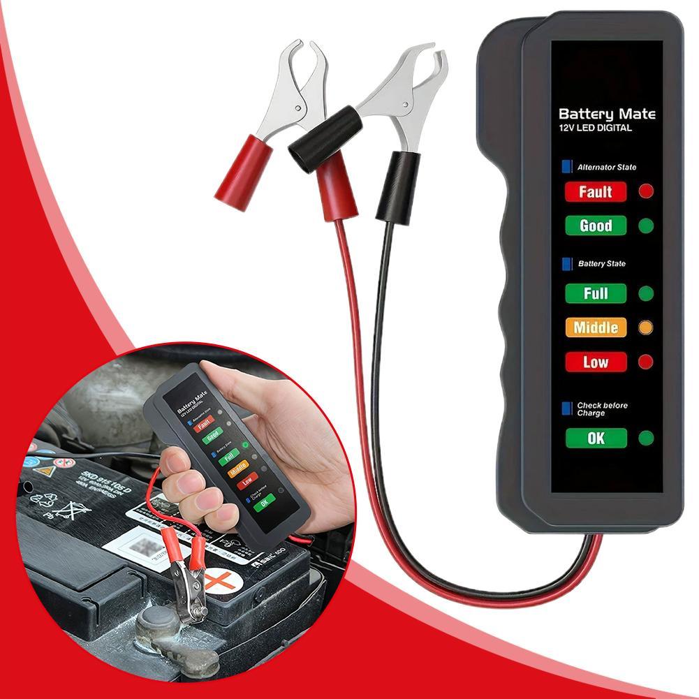 جهاز اختبار بطارية السيارة 12  - مراجعة Alternator Tester Digital Diagnostic Tool وسعره