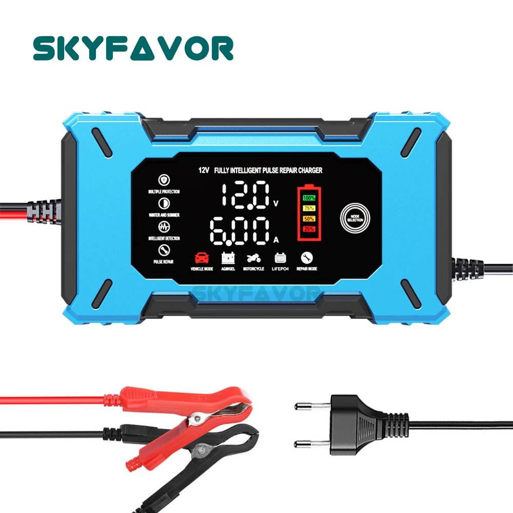 شاحن بطارية ذكي أوتوماتيكي 12  - مراجعة Lifepo4 Battery Charger Smart Automatic وسعره