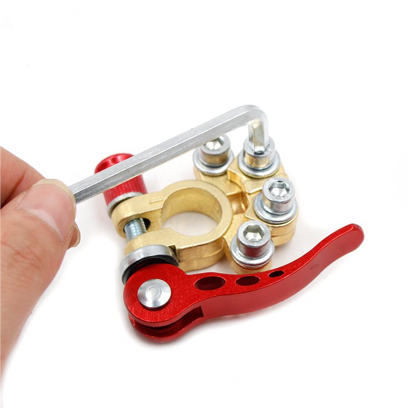 موصلات طرفية لبطارية السيارة M - مراجعة Battery Terminal Clamps Quick Release Brass وسعره