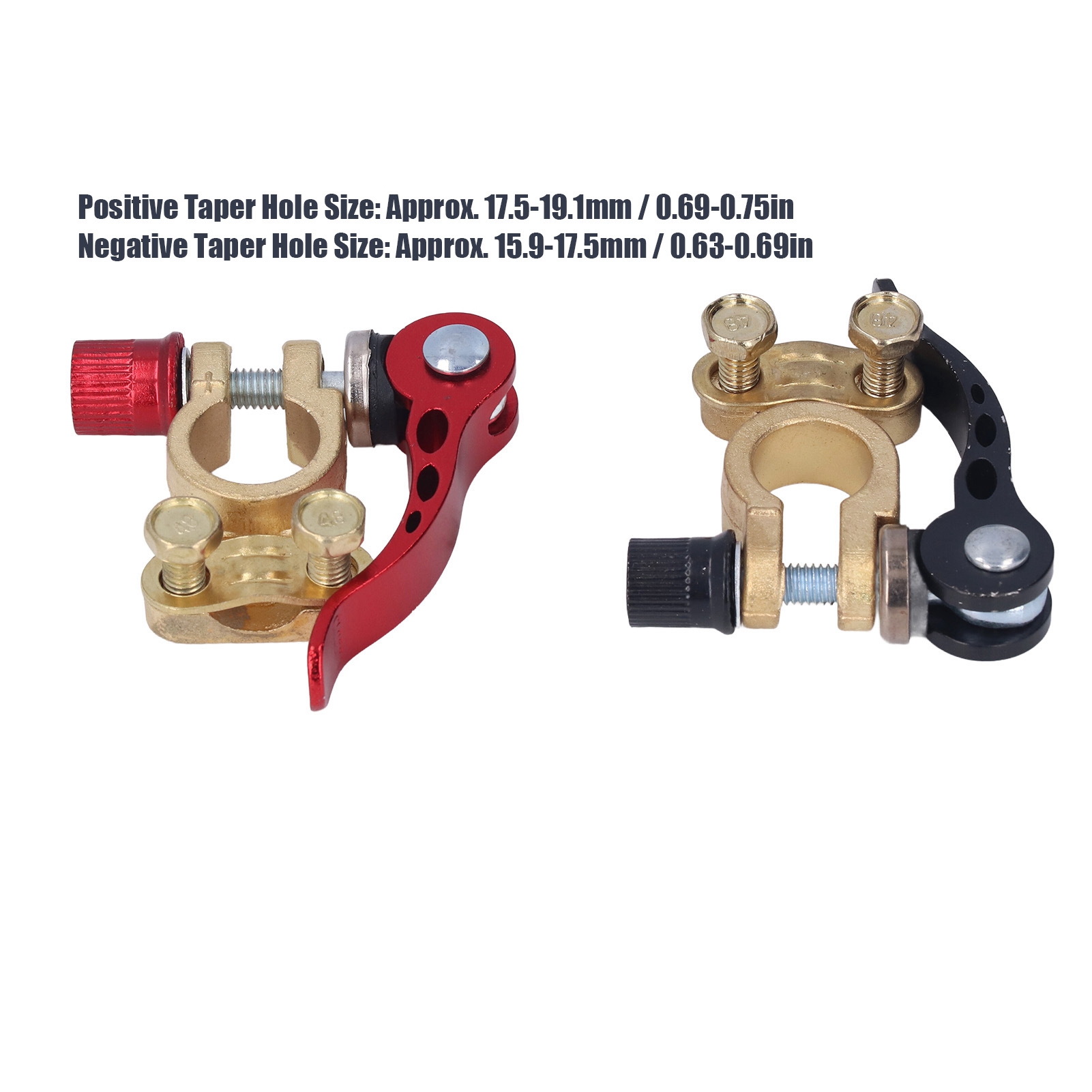 2 قطعة موصل طرفي لبطارية السيا - مراجعة Battery Terminal Clamps Quick Release Brass وسعره