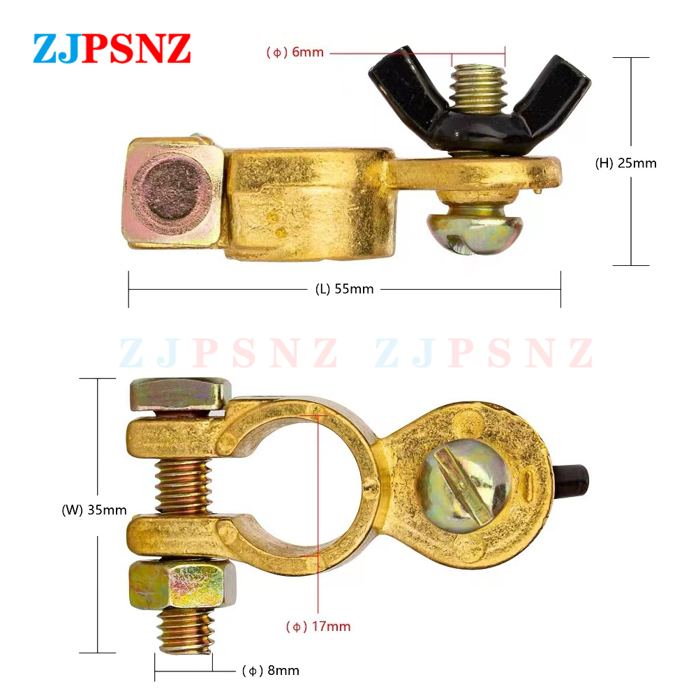 موصل طرف بطارية السيارة، مشبك  - مراجعة Battery Terminal Clamps Quick Release Brass وسعره