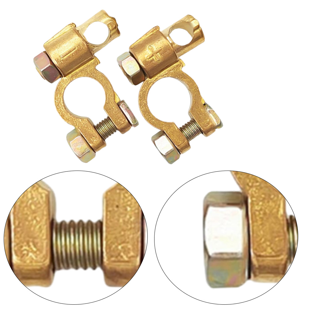 12 فولت محطات البطارية الإيجاب - مراجعة Battery Terminal Clamps Quick Release Brass وسعره