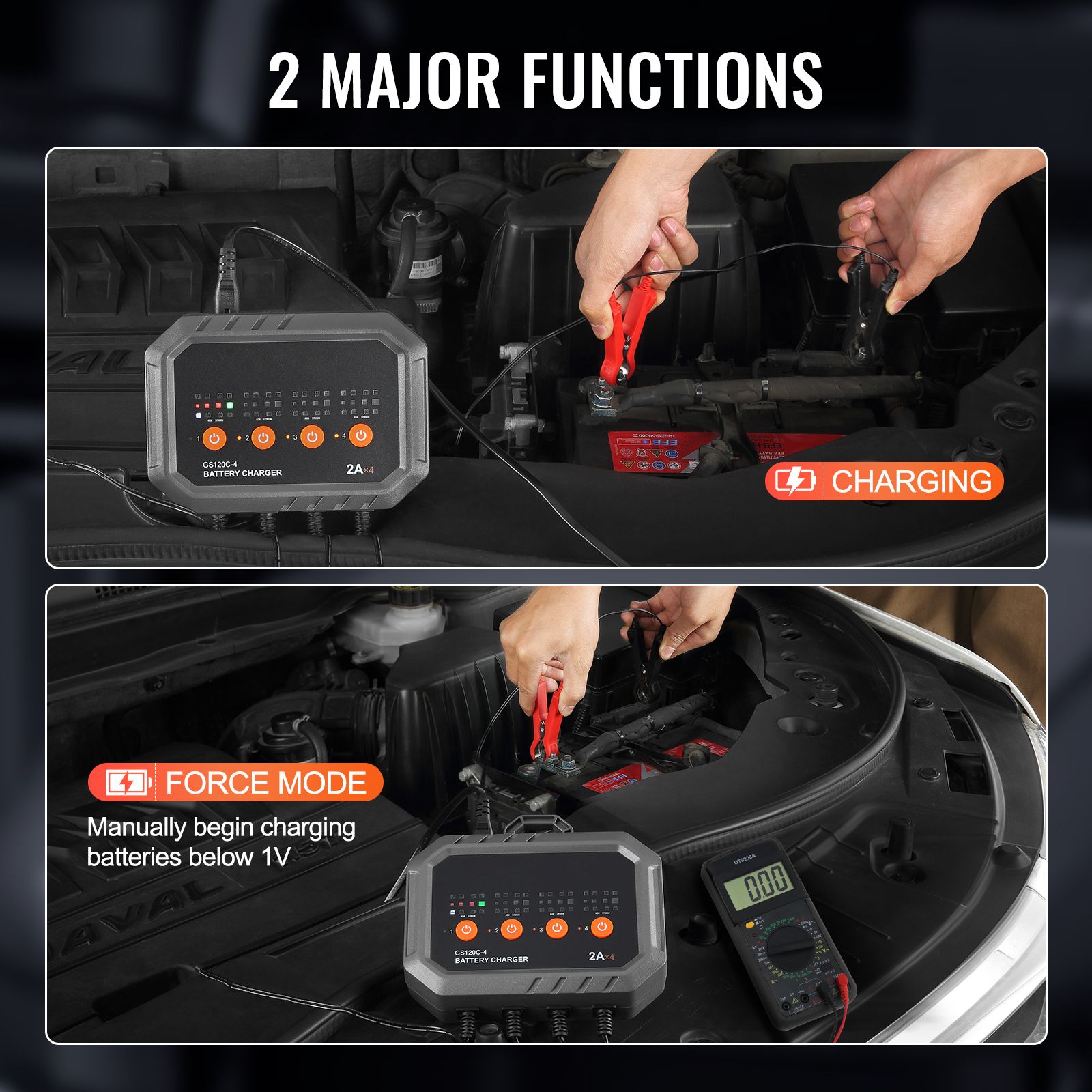 شاحن بطارية ذكي، 8 أمبير، لبطا - مراجعة Lifepo4 Battery Charger Smart Automatic وسعره