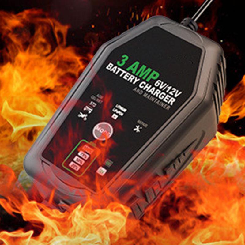 3000mA 6 فولت 12 فولت التلقائي - مراجعة Lifepo4 Battery Charger Smart Automatic وسعره