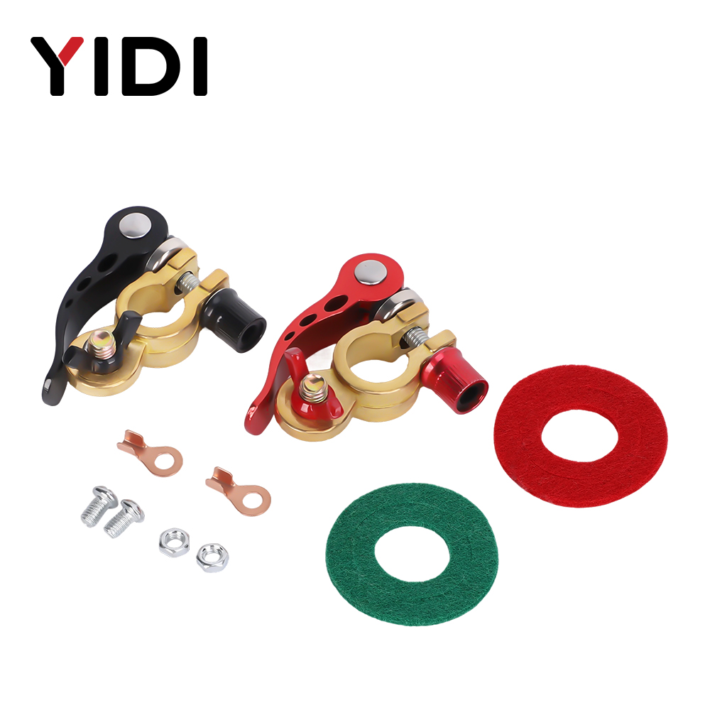 زوج واحد من موصلات بطارية السي - مراجعة Battery Terminal Clamps Quick Release Brass وسعره
